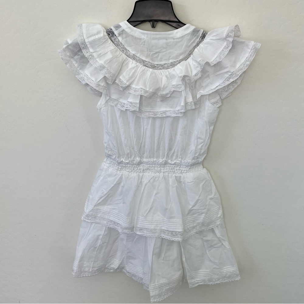 LOVESHACKFANCY TARGET CLASSIC DOUBLE RUFFLE DRESS - Picture 9 of 10